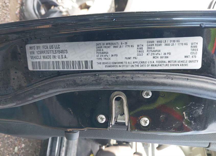 Photo 9 of 2020 Ram 1500 CLASSIC (VIN 1C6RR7GT7LS154873)