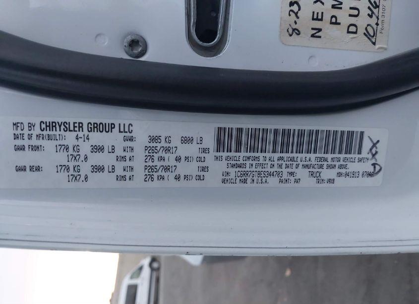 Photo 9 of 2014 Ram 1500 SLT (VIN 1C6RR7GT8ES344703)