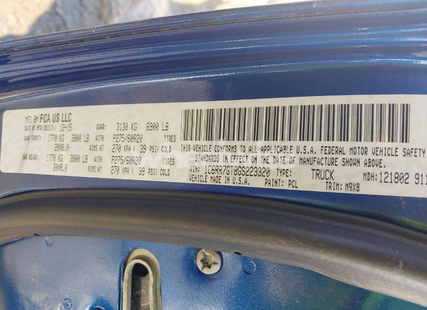 Photo 9 of 2016 Ram 1500 BIG HORN (VIN 1C6RR7GT8GS223320)