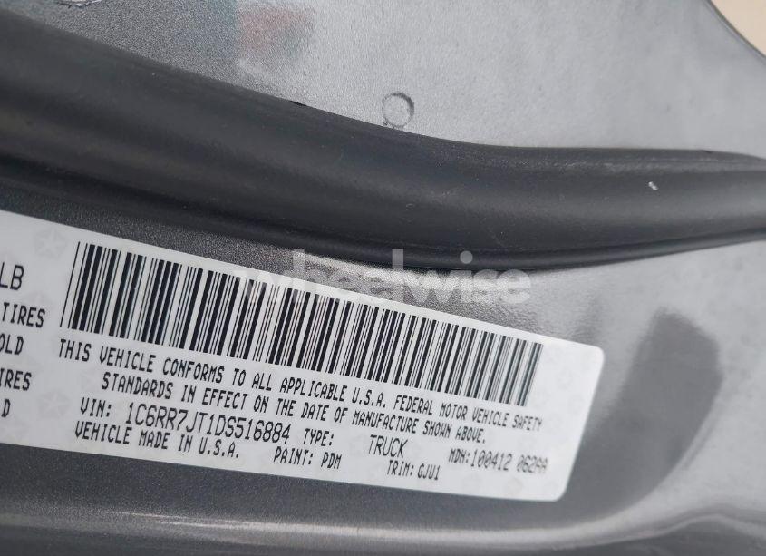 Photo 9 of 2013 Ram 1500 LARAMIE (VIN 1C6RR7JT1DS516884)