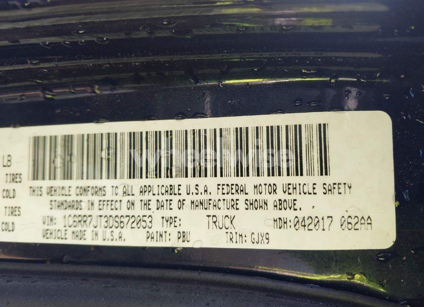 Photo 9 of 2013 Ram 1500 LARAMIE (VIN 1C6RR7JT3DS672053)