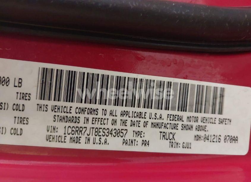 Photo 9 of 2014 Ram 1500 LARAMIE (VIN 1C6RR7JT8ES343057)