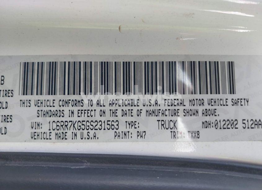 Photo 9 of 2016 Ram 1500 TRADESMAN (VIN 1C6RR7KG5GS231563)
