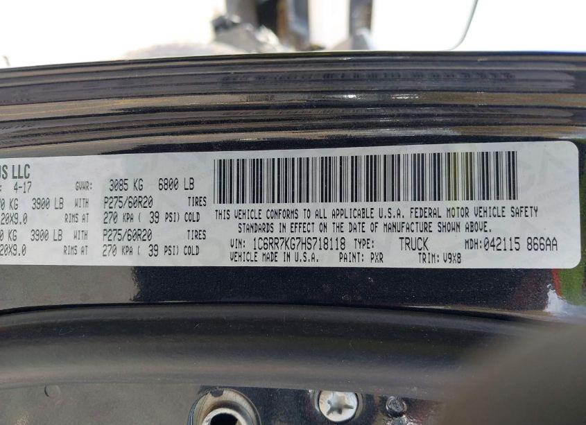 Photo 9 of 2017 Ram 1500 EXPRESS 4X4 5'7 BOX (VIN 1C6RR7KG7HS718118)