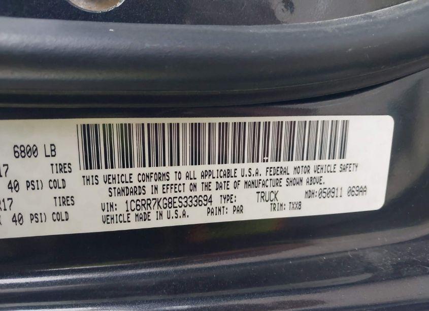 Photo 9 of 2014 Ram 1500 TRADESMAN (VIN 1C6RR7KG8ES333694)