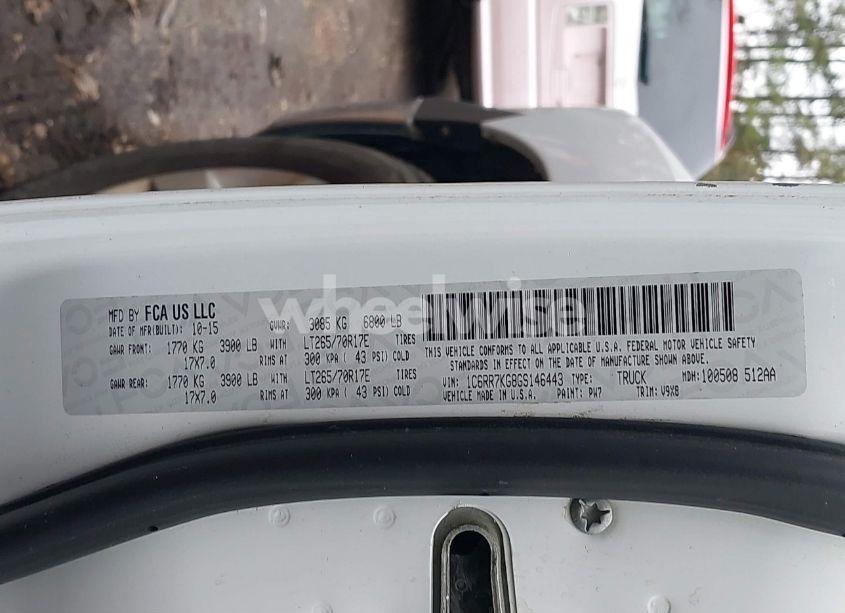 Photo 9 of 2016 Ram 1500 TRADESMAN (VIN 1C6RR7KG8GS146443)