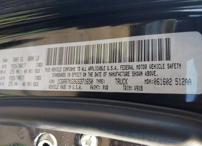 Photo 9 of 2016 Ram 1500 EXPRESS (VIN 1C6RR7KG9GS371650)