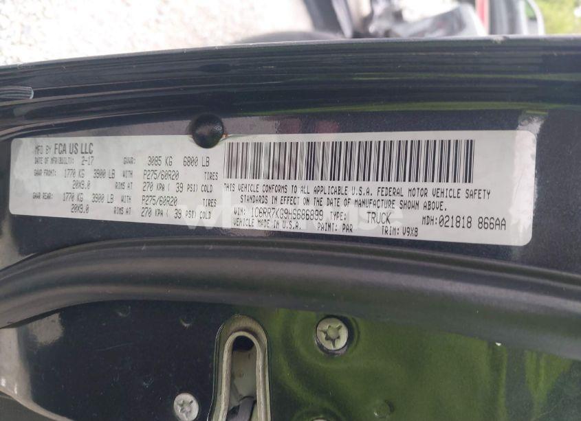 Photo 9 of 2017 Ram 1500 EXPRESS 4X4 5'7 BOX (VIN 1C6RR7KG9HS686899)