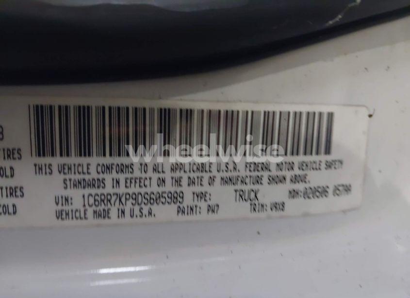 Photo 9 of 2013 Ram 1500 TRADESMAN (VIN 1C6RR7KP9DS605989)