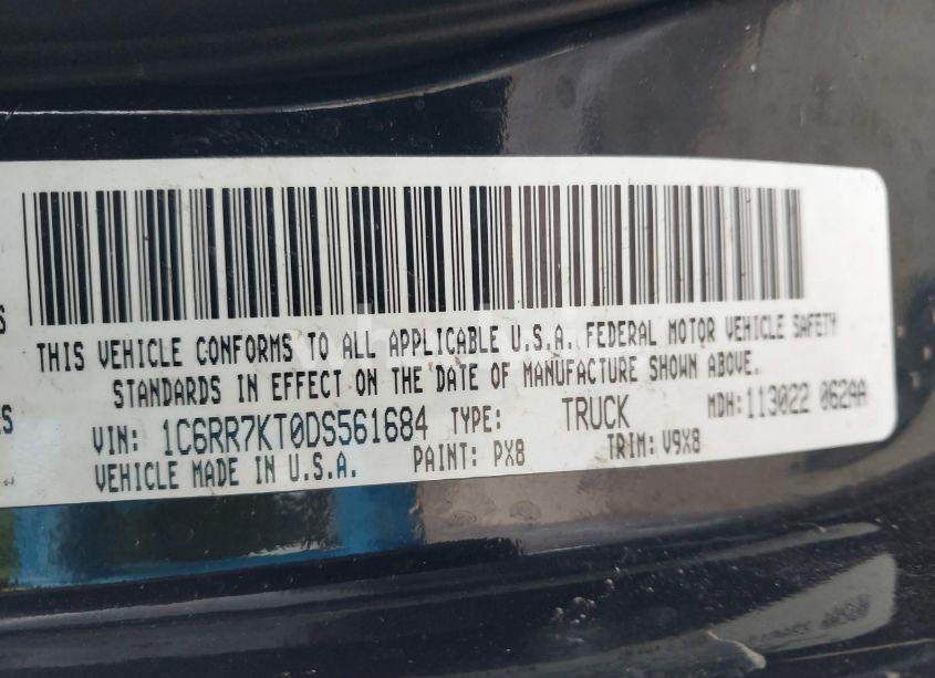 Photo 9 of 2013 Ram 1500 TRADESMAN/EXPRESS (VIN 1C6RR7KT0DS561684)