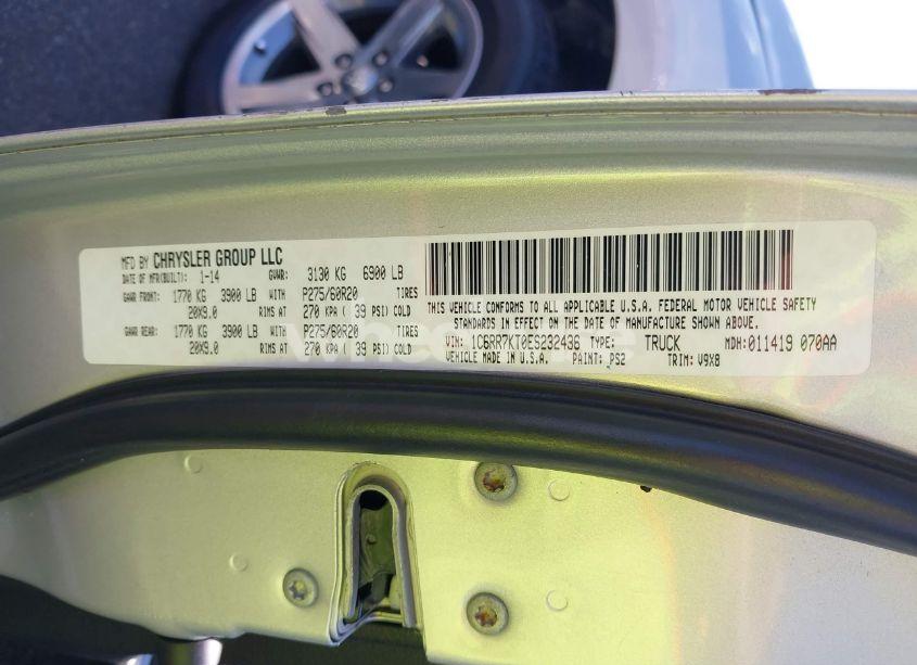 Photo 9 of 2014 Ram 1500 EXPRESS (VIN 1C6RR7KT0ES232436)