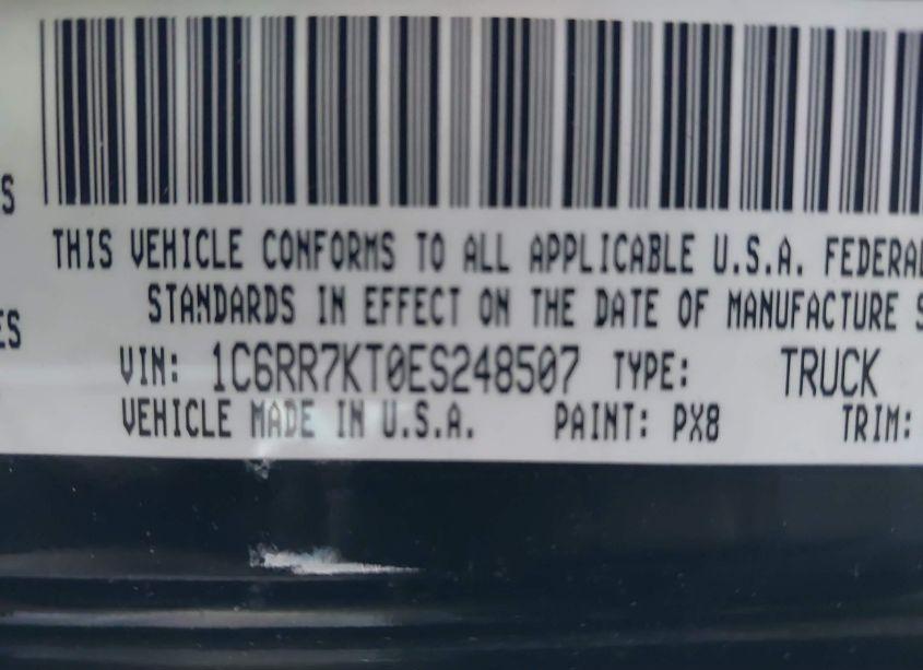 Photo 9 of 2014 Ram 1500 EXPRESS (VIN 1C6RR7KT0ES248507)