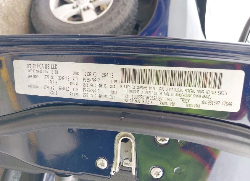 Photo 9 of 2019 Ram 1500 CLASSIC (VIN 1C6RR7KT0KS532487)