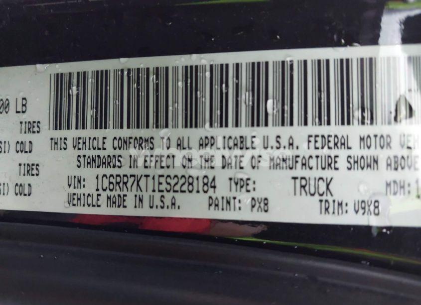 Photo 9 of 2014 Ram 1500 EXPRESS (VIN 1C6RR7KT1ES228184)