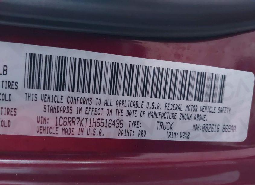 Photo 9 of 2017 Ram 1500 EXPRESS 4X4 5'7 BOX (VIN 1C6RR7KT1HS516436)