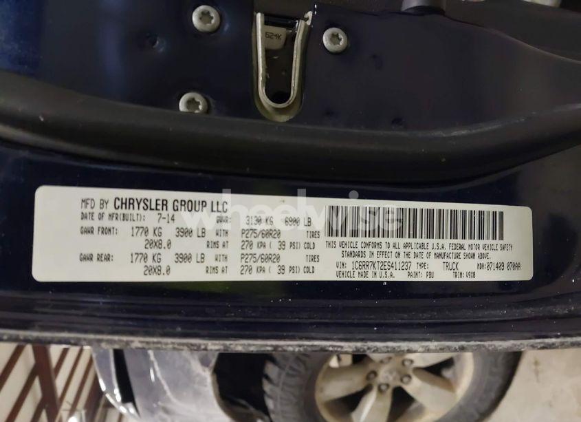 Photo 9 of 2014 Ram 1500 EXPRESS (VIN 1C6RR7KT2ES411237)