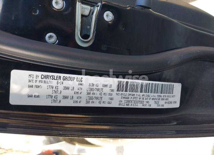 Photo 9 of 2014 Ram 1500 TRADESMAN (VIN 1C6RR7KT3ES375929)