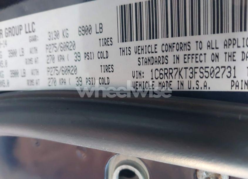 Photo 9 of 2015 Ram 1500 EXPRESS (VIN 1C6RR7KT3FS502731)