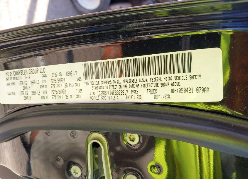 Photo 9 of 2014 Ram 1500 EXPRESS (VIN 1C6RR7KT4ES329817)