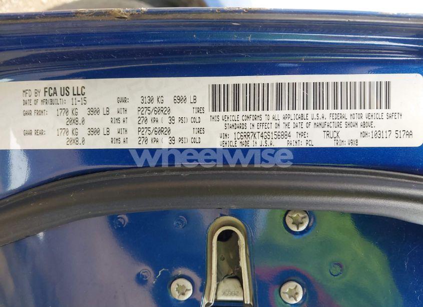 Photo 9 of 2016 Ram 1500 EXPRESS (VIN 1C6RR7KT4GS156884)