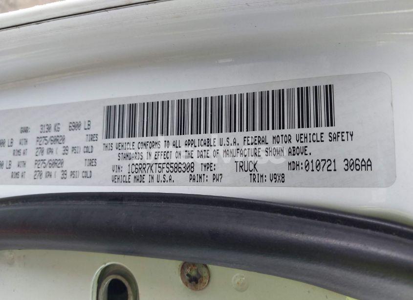 Photo 9 of 2015 Ram 1500 EXPRESS (VIN 1C6RR7KT5FS586308)