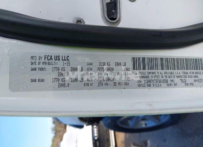 Photo 9 of 2015 Ram 1500 EXPRESS (VIN 1C6RR7KT5FS616598)