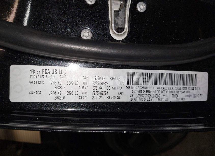 Photo 9 of 2016 Ram 1500 EXPRESS (VIN 1C6RR7KT5GS114966)