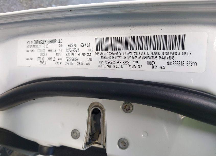 Photo 9 of 2014 Ram 1500 EXPRESS (VIN 1C6RR7KT6ES162361)