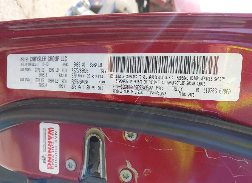 Photo 9 of 2014 Ram 1500 EXPRESS (VIN 1C6RR7KT6ES203507)