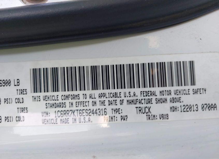 Photo 9 of 2014 Ram 1500 EXPRESS (VIN 1C6RR7KT6ES244316)