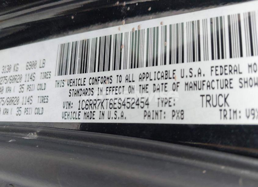 Photo 9 of 2014 Ram 1500 EXPRESS (VIN 1C6RR7KT6ES452454)