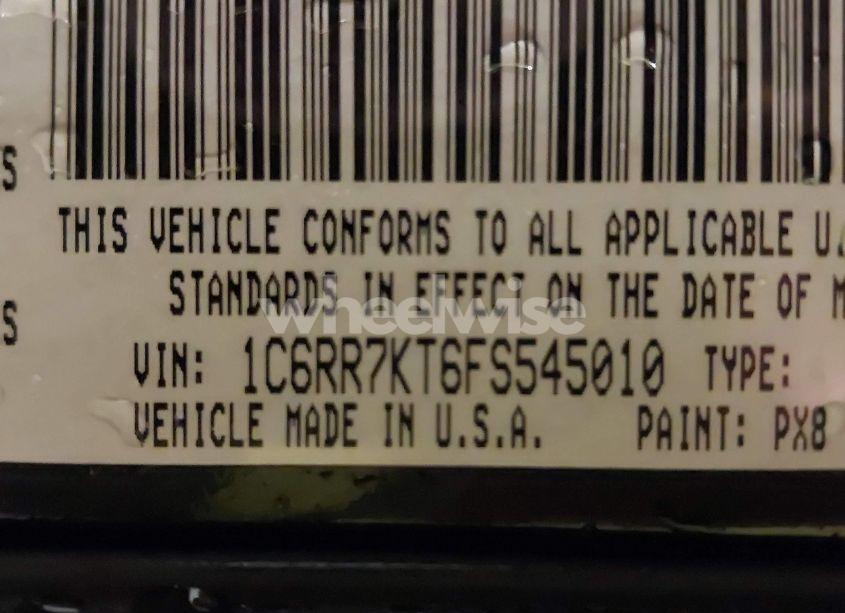 Photo 9 of 2015 Ram 1500 EXPRESS (VIN 1C6RR7KT6FS545010)