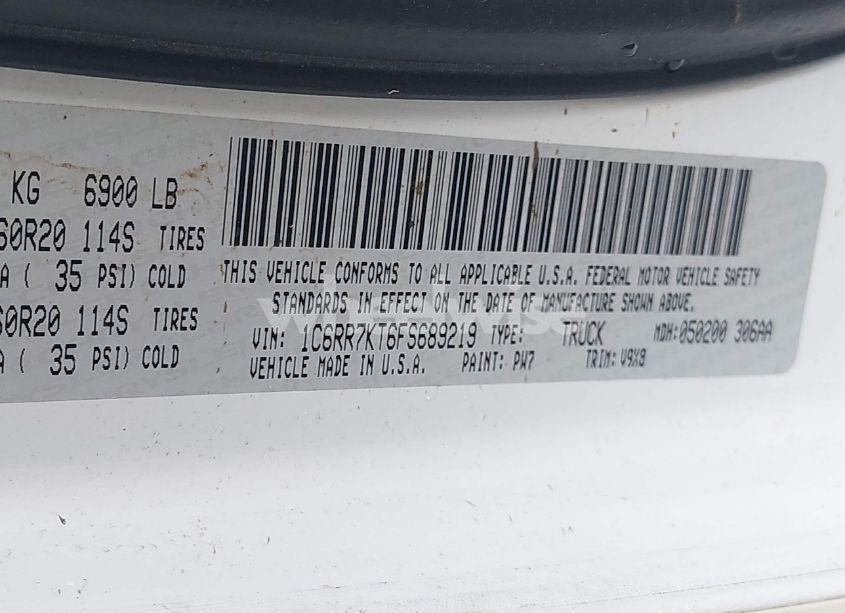 Photo 9 of 2015 Ram 1500 EXPRESS (VIN 1C6RR7KT6FS689219)