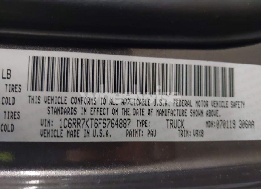 Photo 9 of 2015 Ram 1500 EXPRESS (VIN 1C6RR7KT6FS764887)