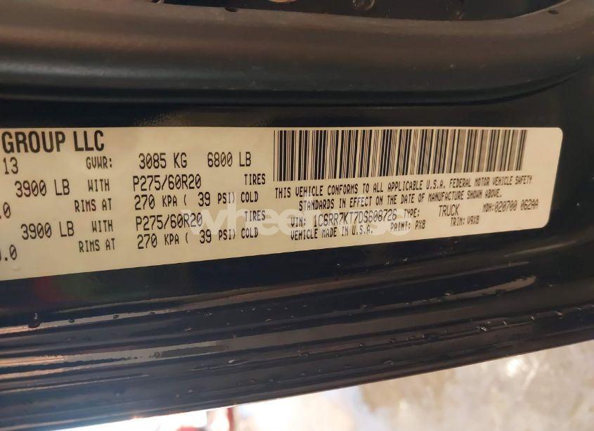 Photo 9 of 2013 Ram 1500 EXPRESS (VIN 1C6RR7KT7DS608726)