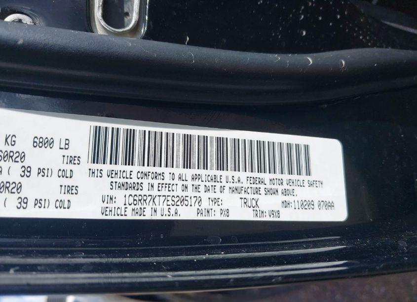 Photo 9 of 2014 Ram 1500 EXPRESS (VIN 1C6RR7KT7ES205170)