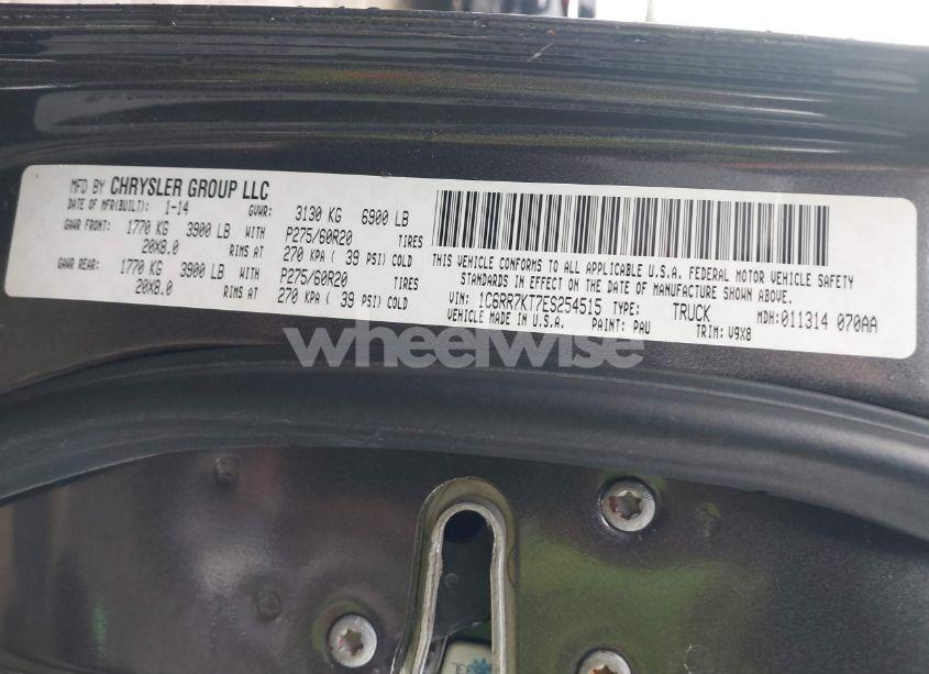 Photo 9 of 2014 Ram 1500 EXPRESS (VIN 1C6RR7KT7ES254515)