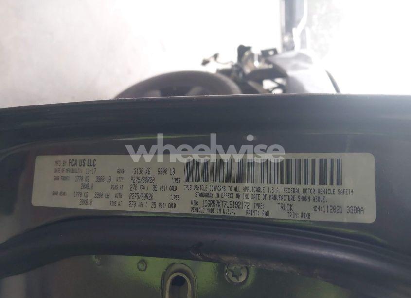 Photo 9 of 2018 Ram 1500 EXPRESS 4X4 5'7 BOX (VIN 1C6RR7KT7JS192172)