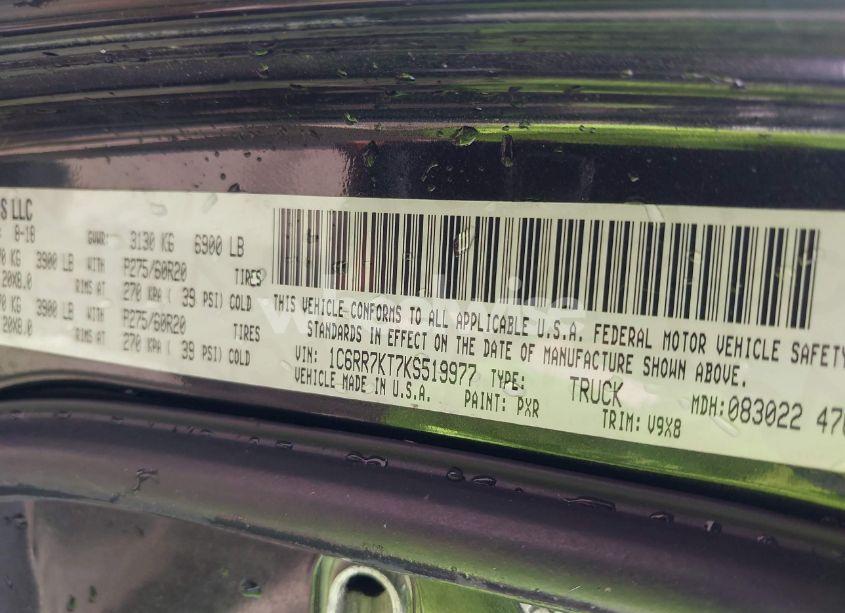 Photo 9 of 2019 Ram 1500 CLASSIC EXPRESS 4X4 5'7 BOX (VIN 1C6RR7KT7KS519977)
