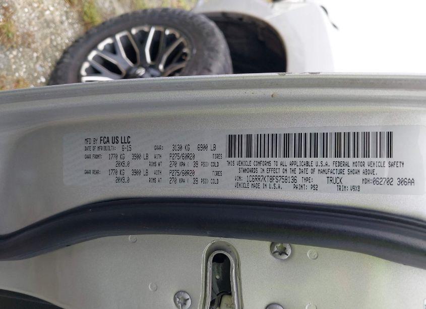 Photo 9 of 2015 Ram 1500 EXPRESS (VIN 1C6RR7KT8FS758136)