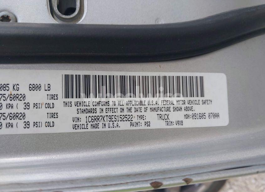 Photo 9 of 2014 Ram 1500 EXPRESS (VIN 1C6RR7KT9ES152522)