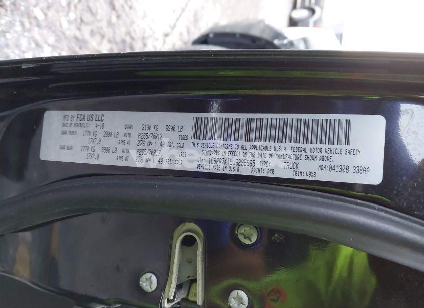 Photo 9 of 2018 Ram 1500 EXPRESS 4X4 5'7 BOX (VIN 1C6RR7KT9JS295965)