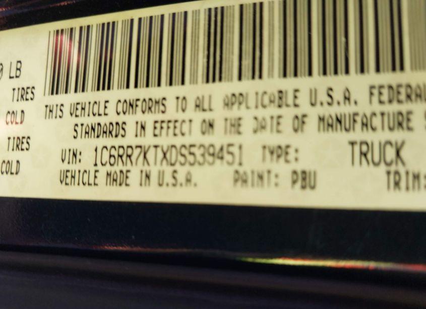 Photo 9 of 2013 Ram 1500 EXPRESS (VIN 1C6RR7KTXDS539451)