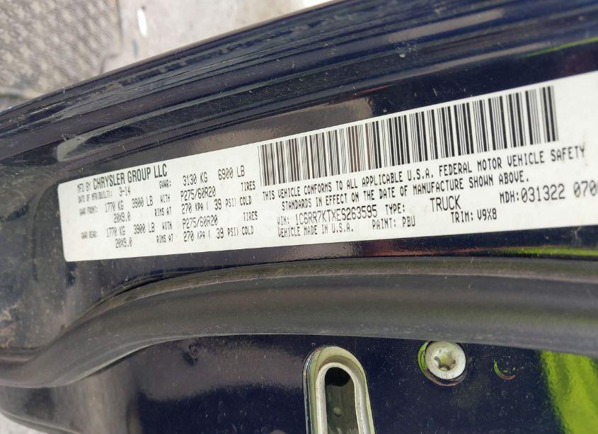 Photo 9 of 2014 Ram 1500 EXPRESS (VIN 1C6RR7KTXES263595)