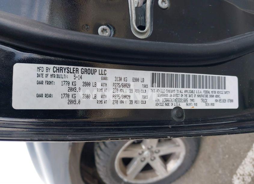 Photo 9 of 2014 Ram 1500 EXPRESS (VIN 1C6RR7KTXES331605)