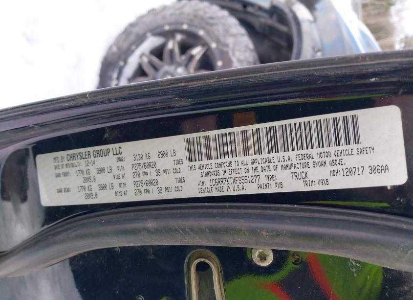 Photo 9 of 2015 Ram 1500 EXPRESS (VIN 1C6RR7KTXFS551277)