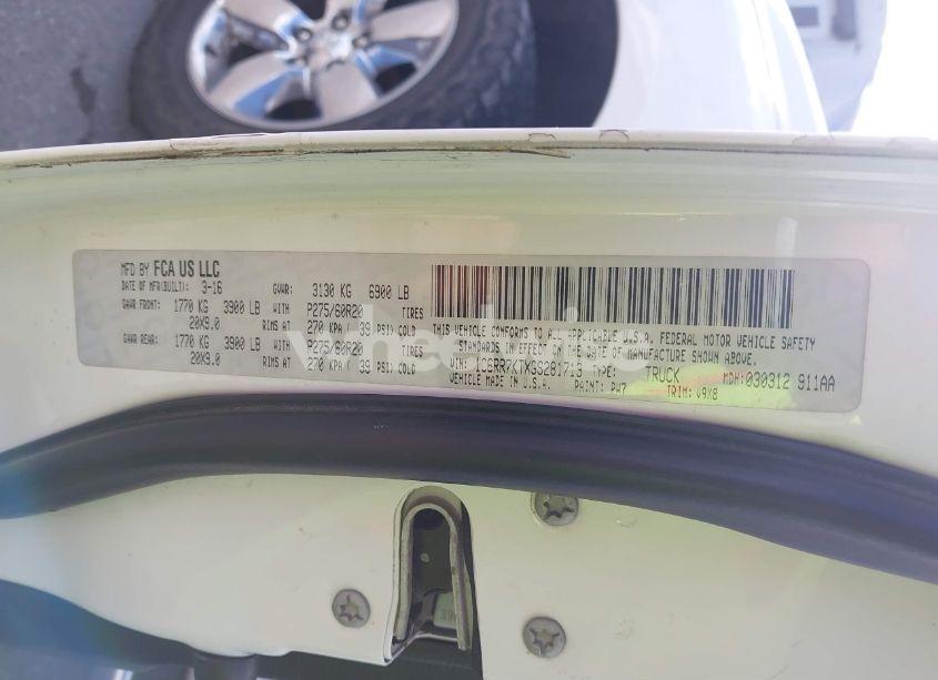 Photo 9 of 2016 Ram 1500 EXPRESS (VIN 1C6RR7KTXGS281713)