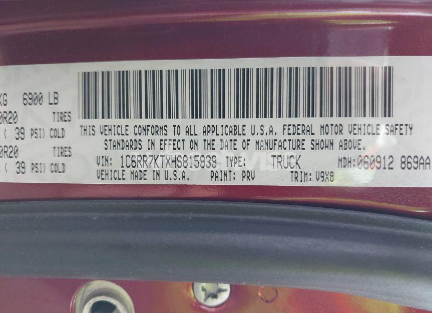 Photo 9 of 2017 Ram 1500 EXPRESS 4X4 5'7 BOX (VIN 1C6RR7KTXHS815939)