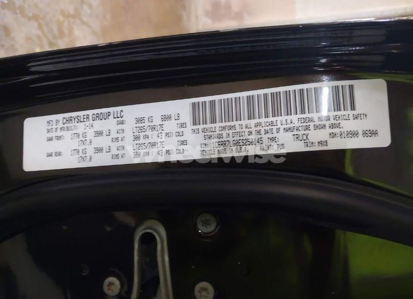 Photo 9 of 2014 Ram 1500 OUTDOORSMAN (VIN 1C6RR7LG0ES250145)