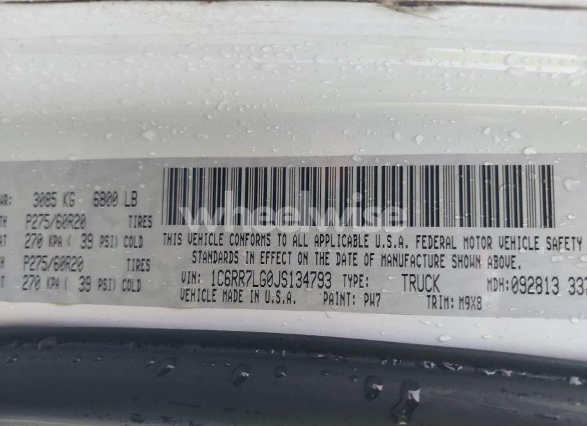 Photo 9 of 2018 Ram 1500 BIG HORN 4X4 5'7 BOX (VIN 1C6RR7LG0JS134793)